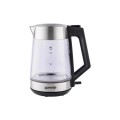Електрочайник Gorenje 1.7л, 2,200 Вт, strix контроль, скло, нерж (K17OGS)