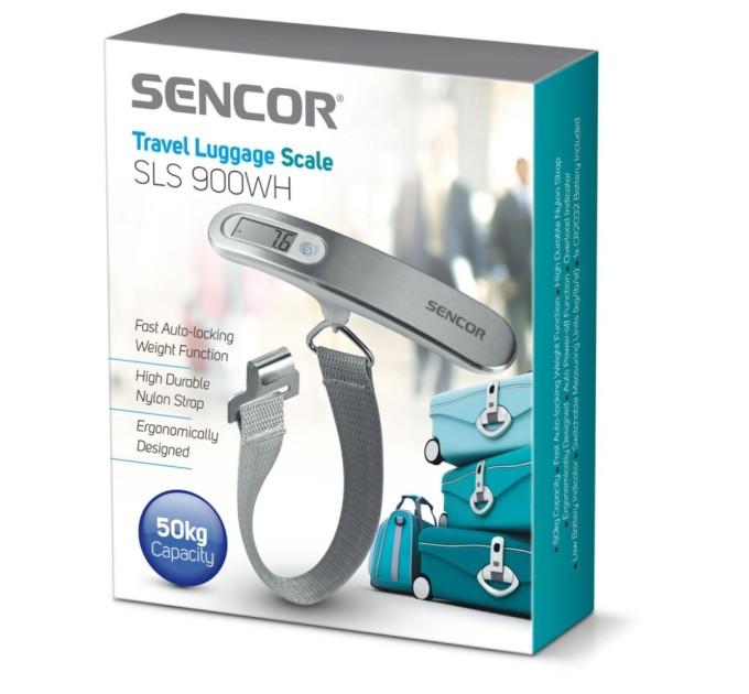 Ваги для багажу Sencor SLS 900 WH (SLS900WH)