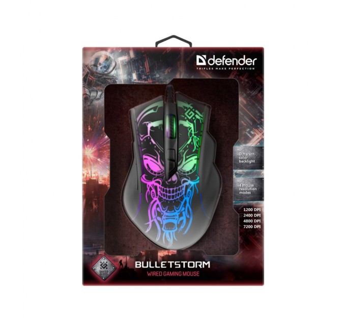 Мышка Defender Bulletstorm GM-928 USB Black (52928)