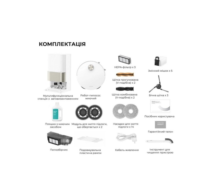 Пилосос Dreame X50 Ultra Complete White (RLX85CE-4-WH)