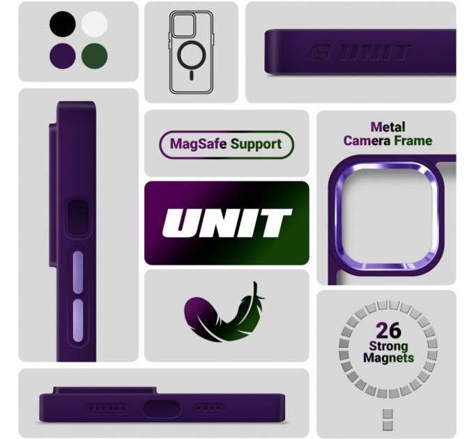 Чехол для мобильного телефона Armorstandart Unit MagSafe Apple iPhone 11 Purple (ARM68875)