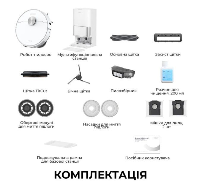 Пилосос Dreame L40 Ultra AE White (RLL77SE)