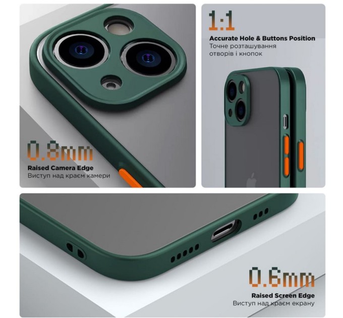 Чохол до мобільного телефона Armorstandart Frosted Matte Xiaomi Redmi 12 4G Dark Green (ARM68552)