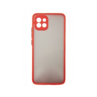 Чохол до мобільного телефона Dengos Kit for Samsung Galaxy A03 case + glass (Red) (DG-KM-23)