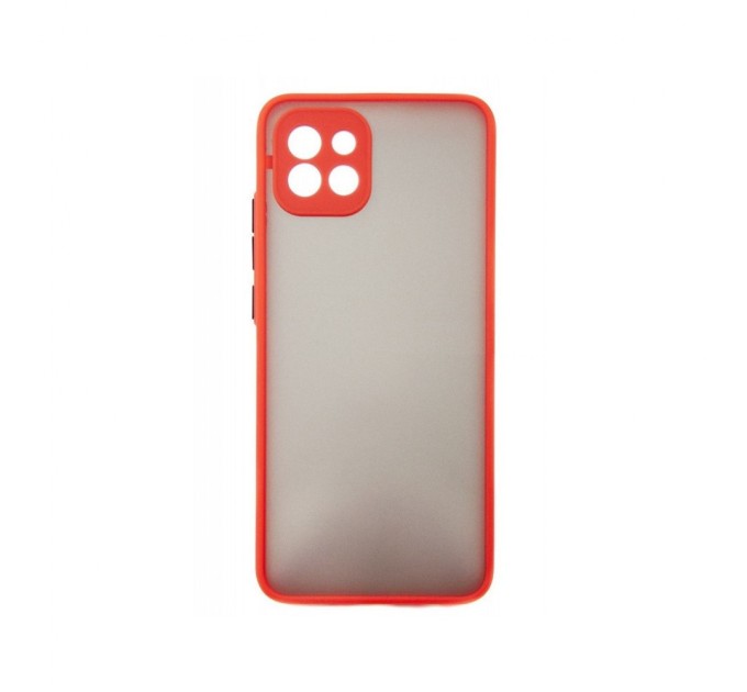 Чохол до мобільного телефона Dengos Kit for Samsung Galaxy A03 case + glass (Red) (DG-KM-23)