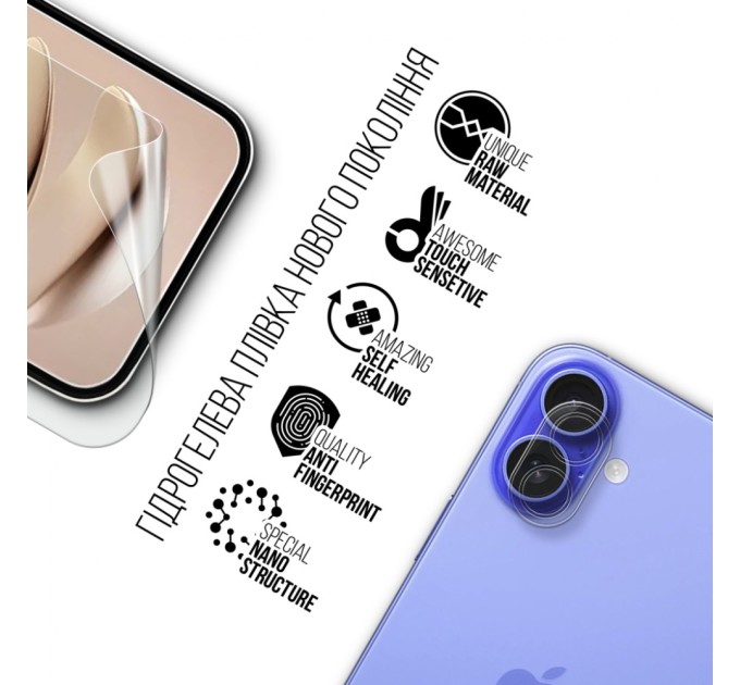 Плівка захисна Armorstandart Kit Clear Screen + Camera Apple iPhone 16 (ARM80715)