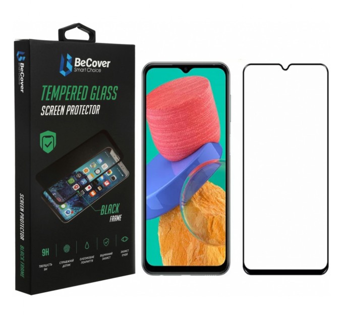 Стекло защитное BeCover Samsung Galaxy M33 SM-M336 Black (707356)