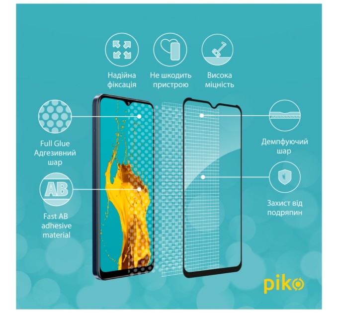 Стекло защитное Piko Full Glue RealMe C33 (1283126551857)