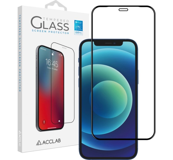 Скло захисне ACCLAB Full Glue Apple iPhone 12 (1283126508219)