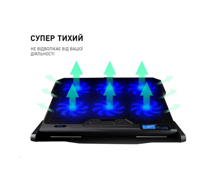 Підставка до ноутбука DYXON FIX COOLING 4 Black (DXNLSFC4B)