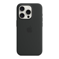 Чохол до мобільного телефона Apple iPhone 15 Pro Silicone Case with MagSafe Black (MT1A3ZM/A)