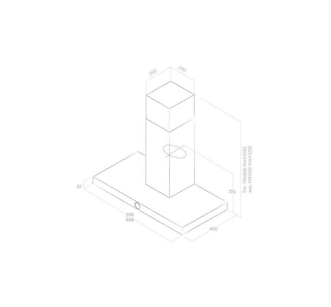 Витяжка кухонна Elica LOL BL/A/90 MOON EDITION