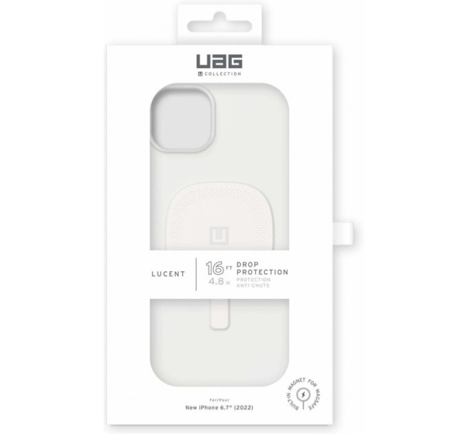 Чохол до мобільного телефона UAG [U] Apple iPhone 14 Plus Lucent 2.0 Magsafe, Marshmallow (114077313535)