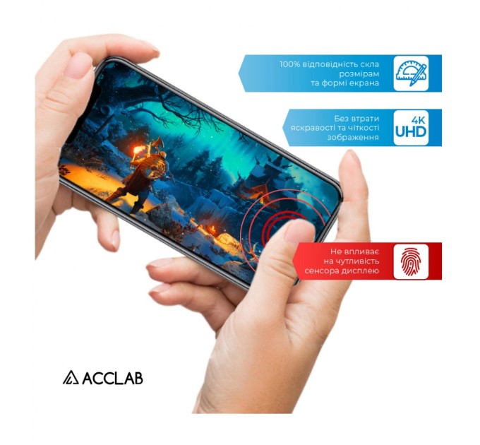 Стекло защитное ACCLAB Full Glue Tecno Camon 18 Premier (1283126529177)