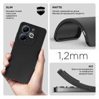 Чохол до мобільного телефона Armorstandart Matte Slim Fit Infinix Smart 8 Plus Camera cover Black (ARM73934)