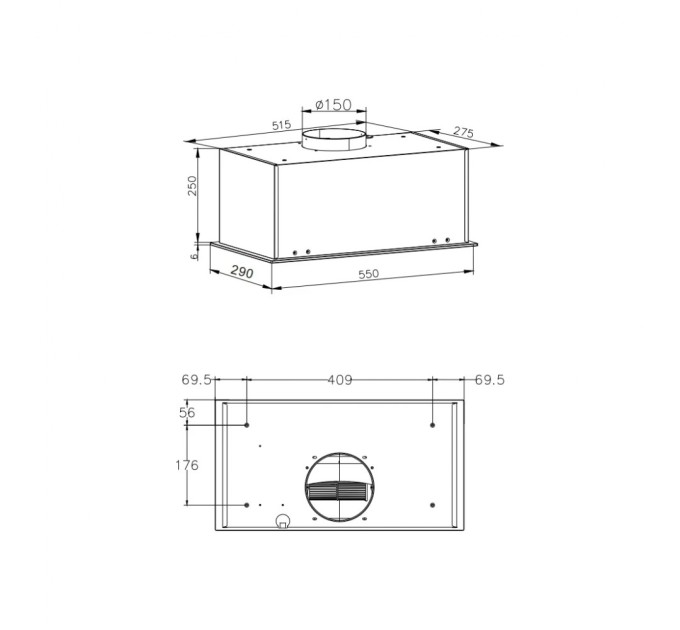 Витяжка кухонна Hansa OMP6553BGH