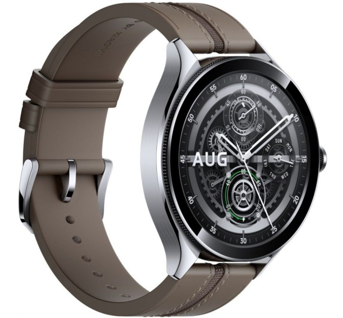 Смарт-годинник Xiaomi Watch 2 Pro Bluetooth Silver Case with Brown Leather Strap (1006733)