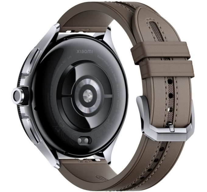 Смарт-годинник Xiaomi Watch 2 Pro Bluetooth Silver Case with Brown Leather Strap (1006733)