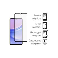 Чохол до мобільного телефона Dengos Kit for Samsung Galaxy A15 case + glass (Black) (DG-KM-69)