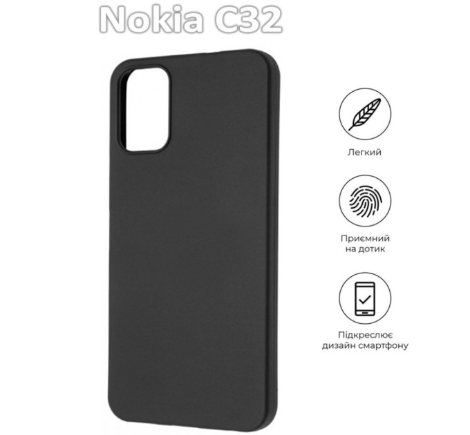 Чохол до мобільного телефона BeCover Nokia C32 Black (709622)