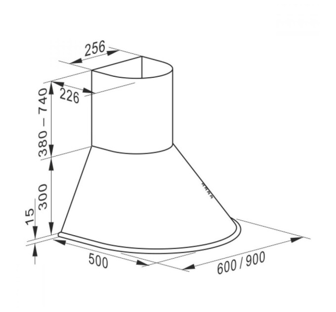 Витяжка кухонна Kaiser A6423ELFBEECO