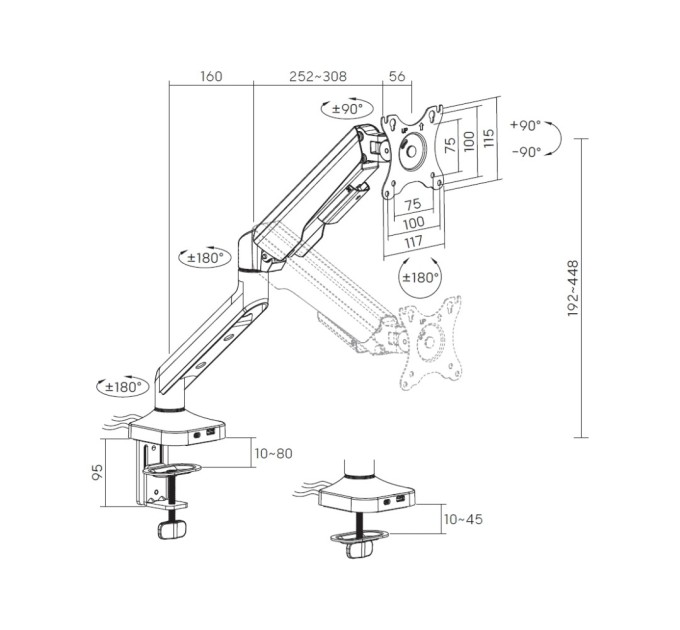 Кронштейн OfficePro MA451W