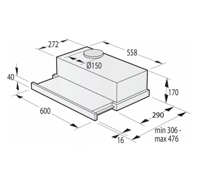 Витяжка кухонна Gorenje TH60E3B