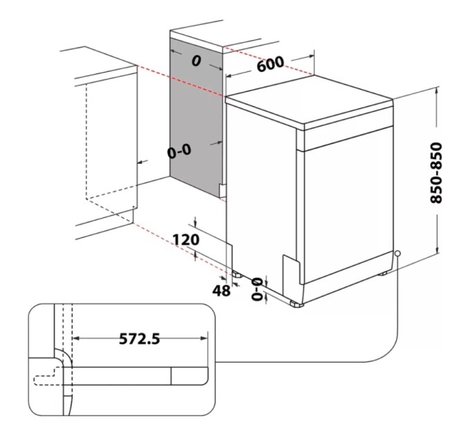 Посудомийна машина Whirlpool W2FHD624X