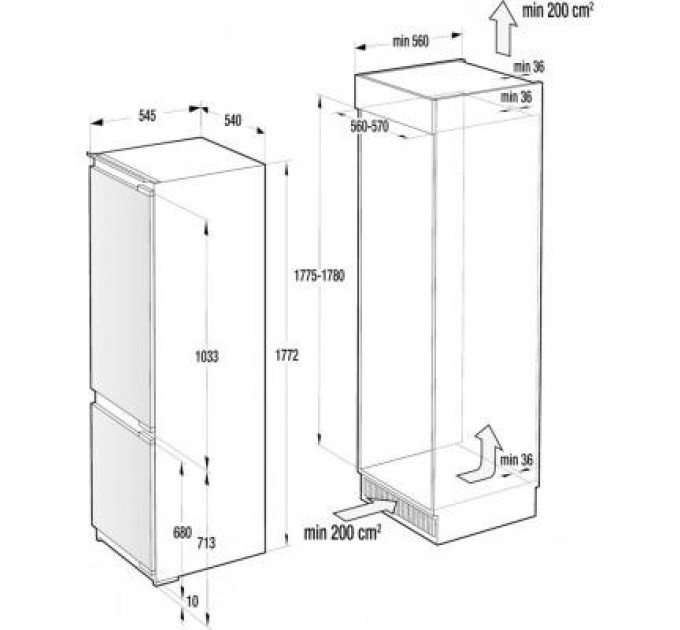 Холодильник Gorenje RKI2181E1