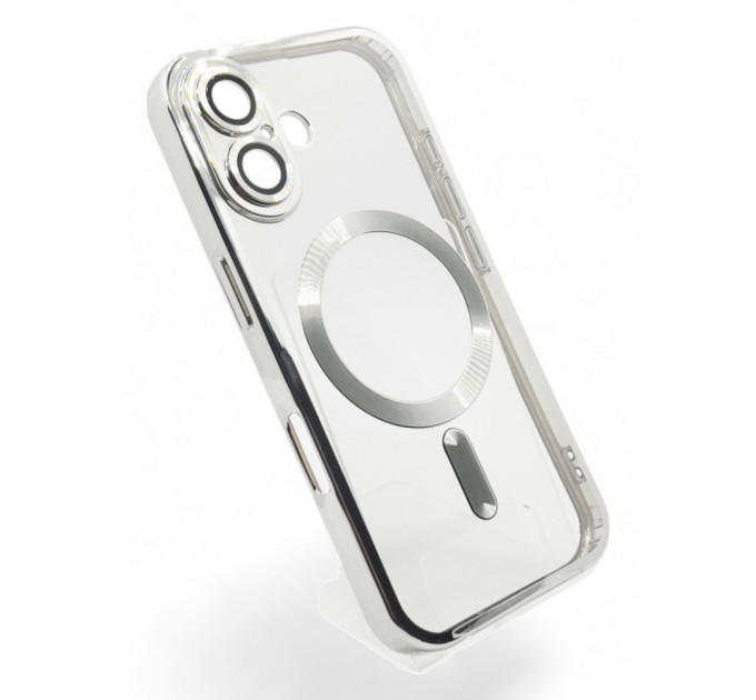 Чохол до мобільного телефона BeCover TPU Chrome Case (MagSafe) для Apple iPhone 16 Silver (712073)