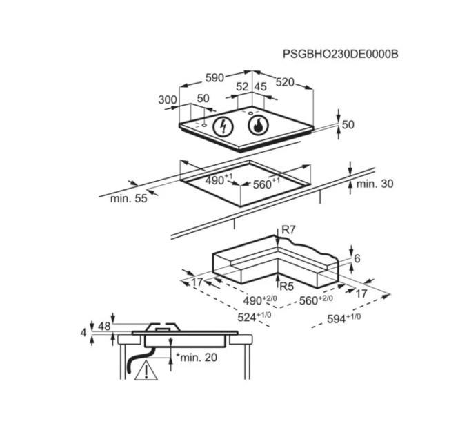 Варочна поверхня AEG HDB64623NB