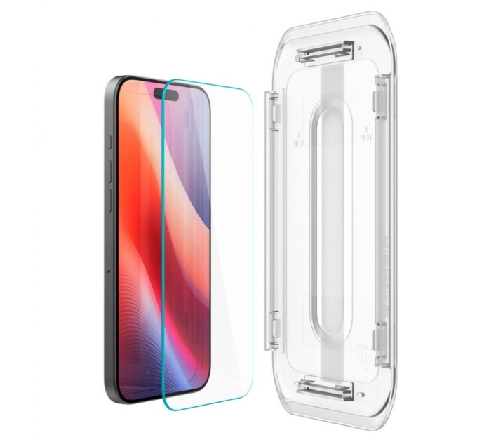 Скло захисне Spigen iPhone 16 Pro Glas.tR EZ Fit (2 Pack) (AGL07928)