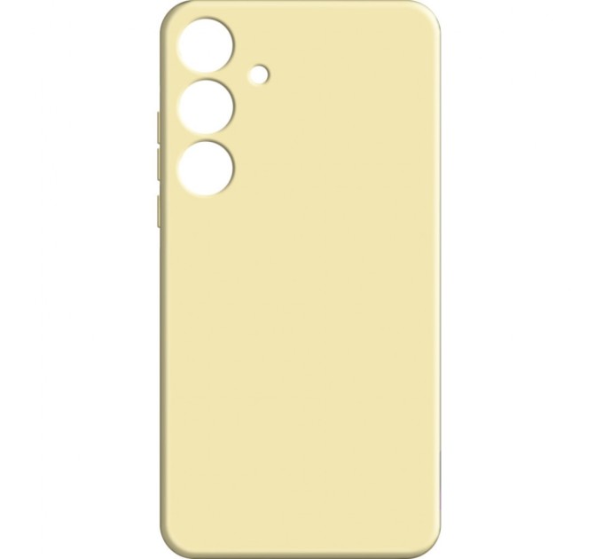 Чохол до мобільного телефона MAKE Samsung S24 Plus Silicone Yellow (MCL-SS24PYE)