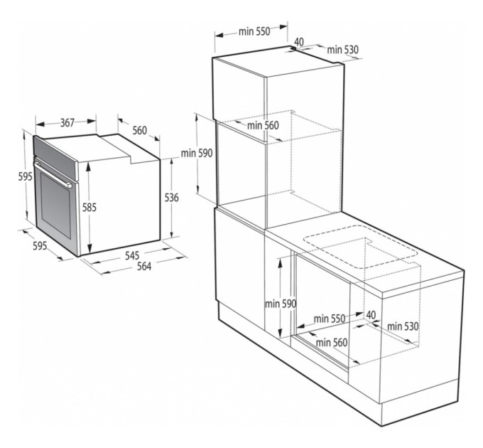 Духова шафа Gorenje BOS6737E13FBG