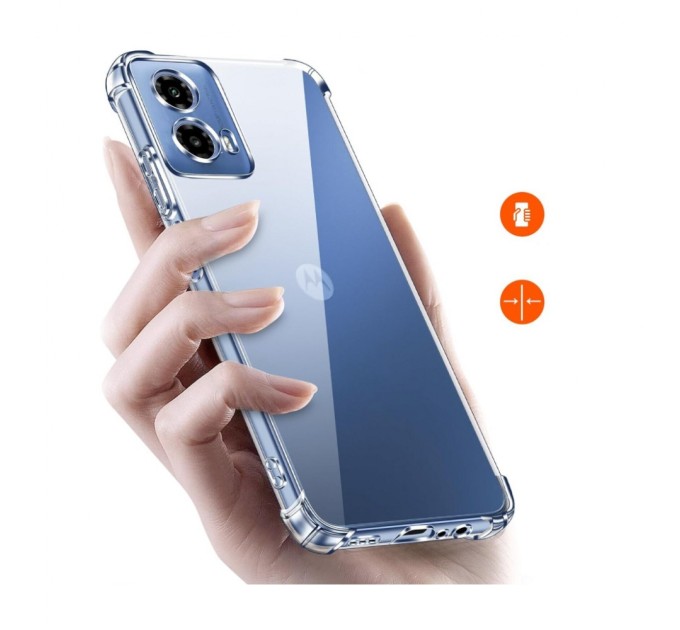 Чохол до мобільного телефона BeCover Anti-Shock Motorola Moto G35 Clear (712779)