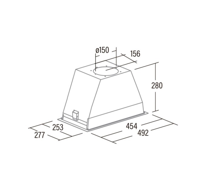 Витяжка кухонна Cata GL 45 X