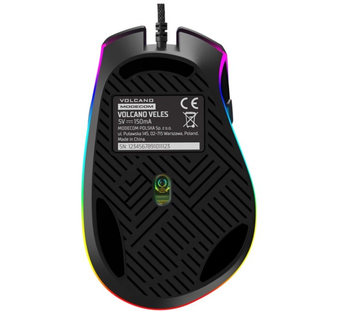 Мишка Modecom Veles Volcano RGB USB Black (M-MC-VELES-100)