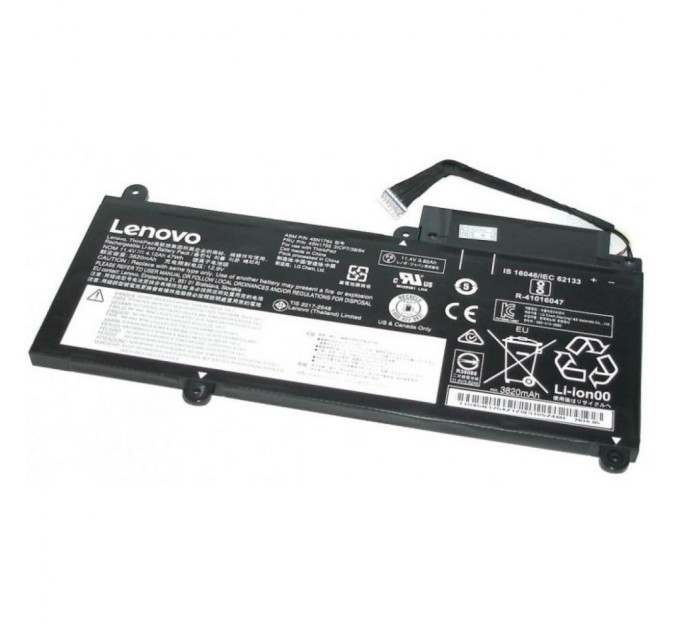 Акумулятор до ноутбука Lenovo ThinkPad E450 45N1754, 4120mAh (47Wh), 6cell, 11.4V, Li-ion (A47220)