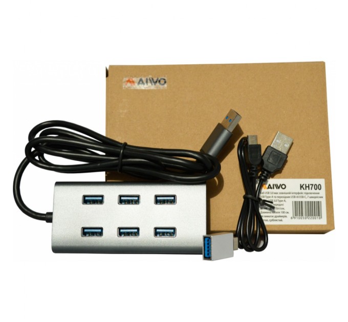 Концентратор Maiwo USB 3.0 Type-A / Type-C to 7х USB3.0 (KH700)