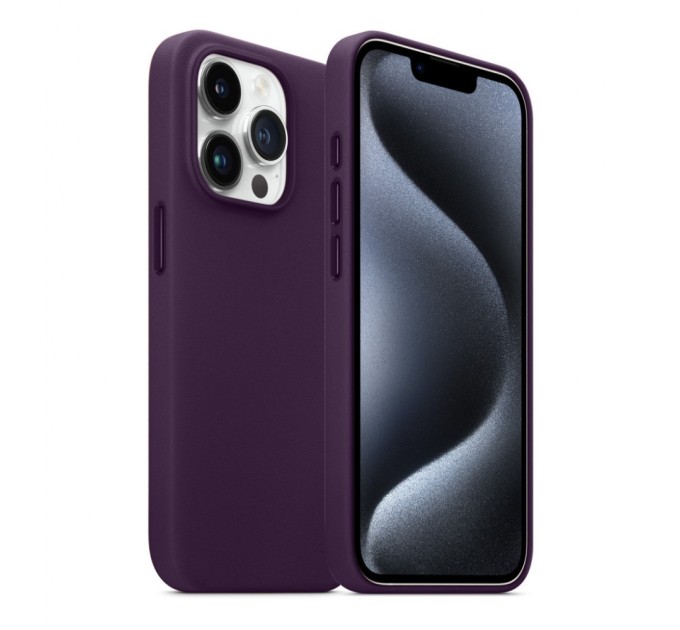 Чохол до мобільного телефона Armorstandart FAKE Leather Case Apple iPhone 15 Pro Deep Purple (ARM76302)