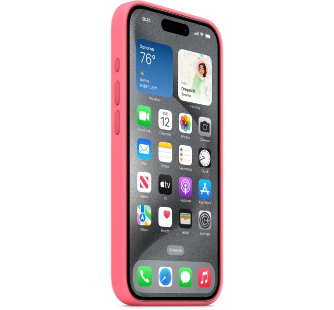 Чохол до мобільного телефона Apple iPhone 15 Pro Silicone Case with MagSafe - Pink,Model A3125 (MWNJ3ZM/A)