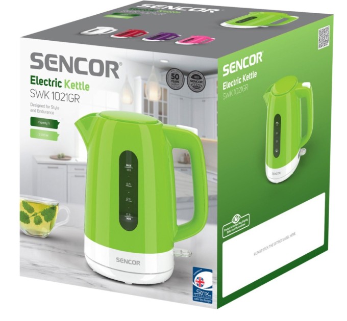Електрочайник Sencor SWK 1021GR (SWK1021GR)