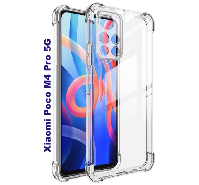 Чохол до мобільного телефона BeCover Anti-Shock Poco M4 Pro Clear (707198)