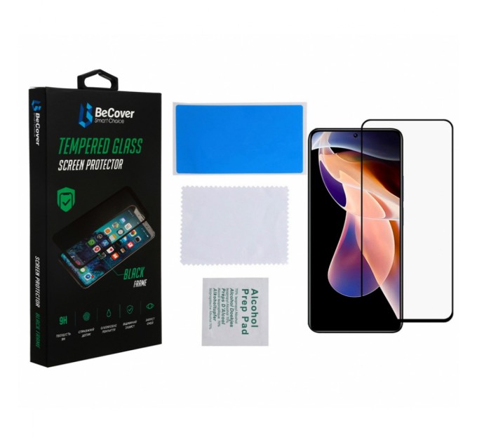 Скло захисне BeCover Redmi Note 11 Pro / 11 Pro Plus Black (707140)