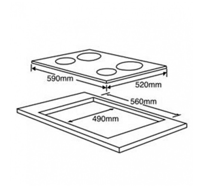Варочна поверхня Grunhelm GPC 723 B
