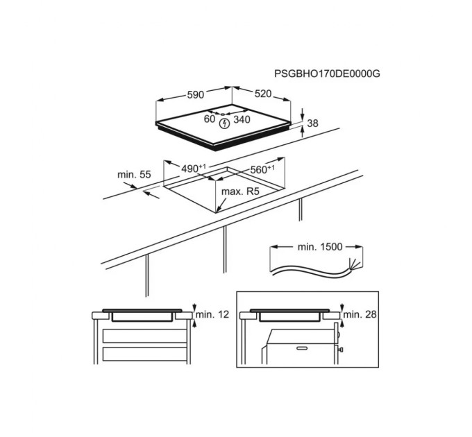 Варочна поверхня Electrolux EHF6241FOK