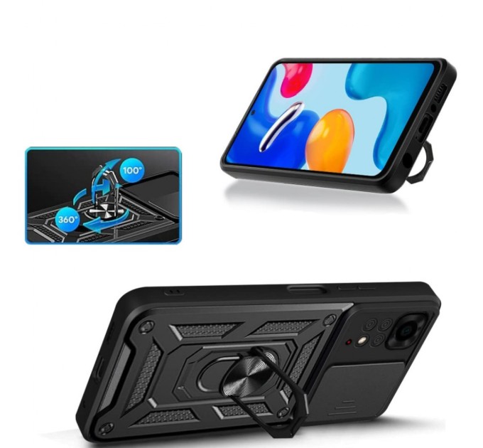 Чохол до мобільного телефона BeCover Military Xiaomi Redmi Note 11 / Note 11S Black (707413)