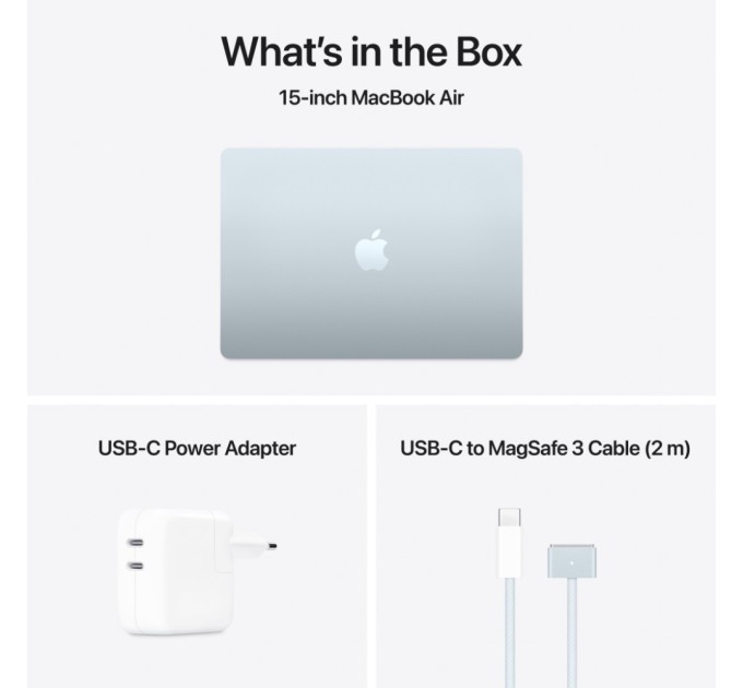 Ноутбук Apple MacBook Air 15 M4 A3241 Sky Blue (MC7D4UA/A)