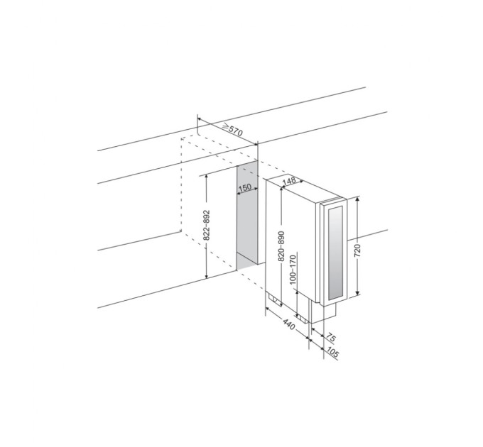 Холодильник Hansa FWC15072B