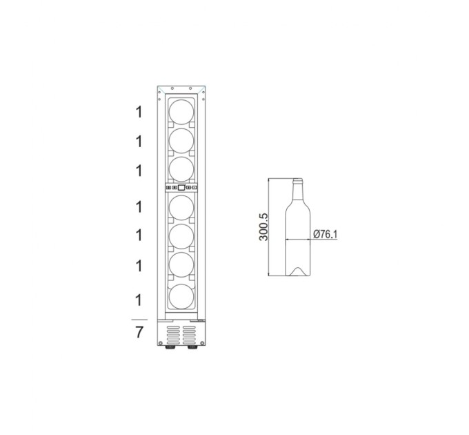Холодильник Hansa FWC15072B